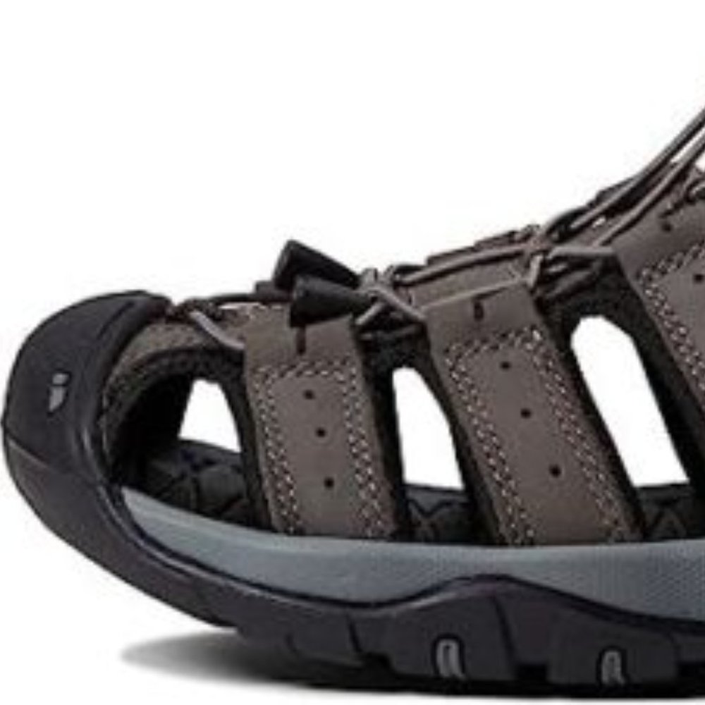 Propét Men's Kona Fisherman Sandal, Grey